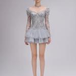 Blue Lace Mini Dress