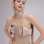 Bow-front Tulle Gown