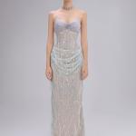 Sheer Sequin-embellished Mesh Gown
