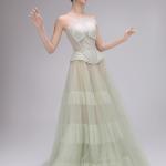 Structured Crystal-studded Corset & Layered Ball Gown